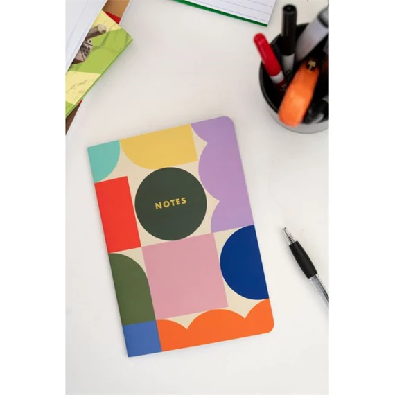 Jegyzetfüzet, absztrakt mintával, A6