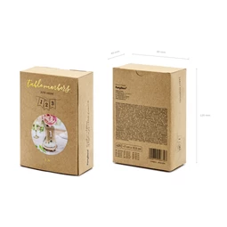 Juta asztalszámok fehér 7x10,5 cm S/20