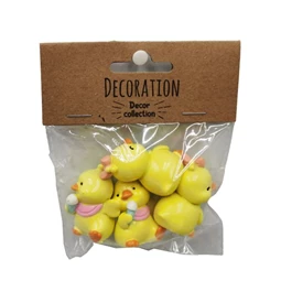 Kacsa kendővel 2,3x2,3x4 cm 4féle S/4