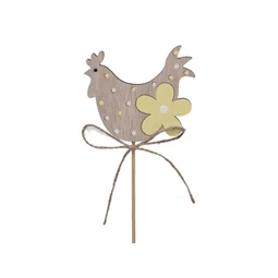 Kakas virággal, betűzős 7,5x6 cm S/8