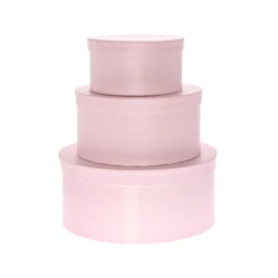 Kalapdoboz kerek 25x11 cm, 20x10 cm, 15x8 cm S/3
