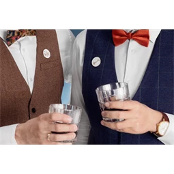 Kártya zománc kitűzővel vőlegény csapat, 10,5x15 cm