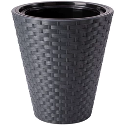 RATTANA kaspó kerek, ültető betéttel 40 cm