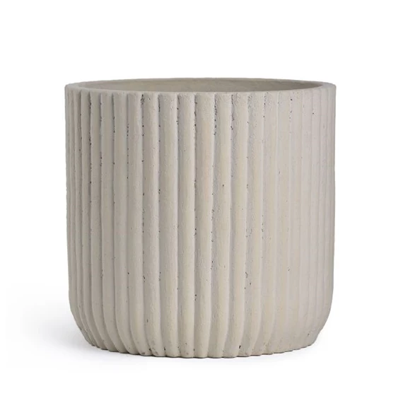 Kaspó bordázott átm. 18-15-12 cm S/3