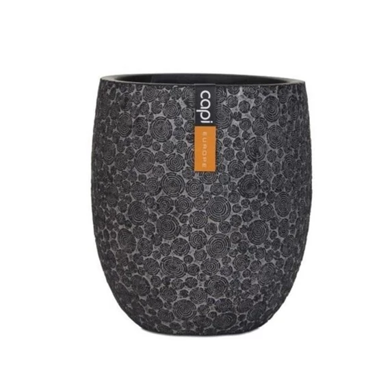 Kaspó kerek, famintás 13x15 cm