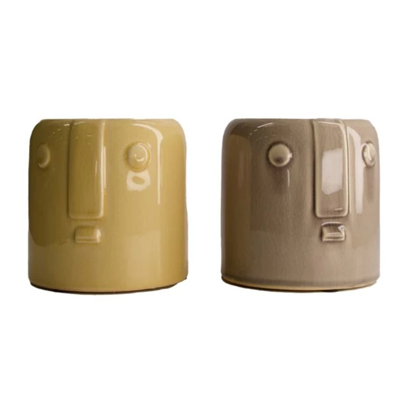 Kaspó arccal 11x14,5 cm 2 féle