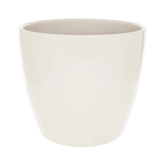 Kaspó kerek, mázas 28x28x23 cm