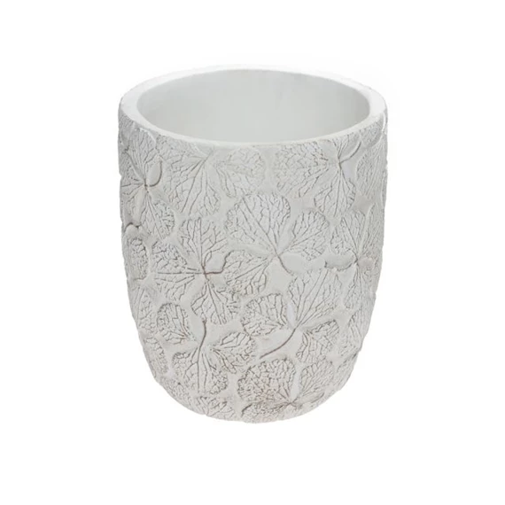 Kaspó levél mintával 14x14x16,8 cm