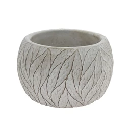 Kaspó levél mintával 16,8x16,8x13 cm