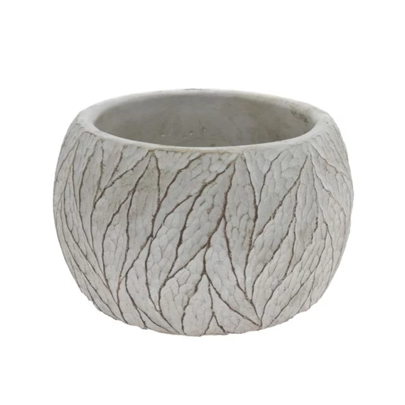 Kaspó levél mintával 16,8x16,8x13 cm