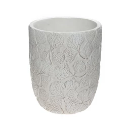 Kaspó levél mintával 17x17x20,8 cm