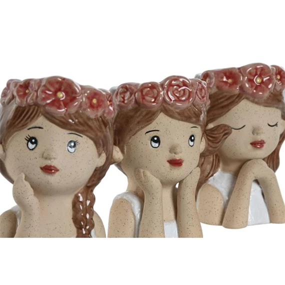 Kaspó nő 7x8,5x13 cm 3 féle