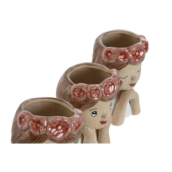 Kaspó nő 7x8,5x13 cm 3 féle