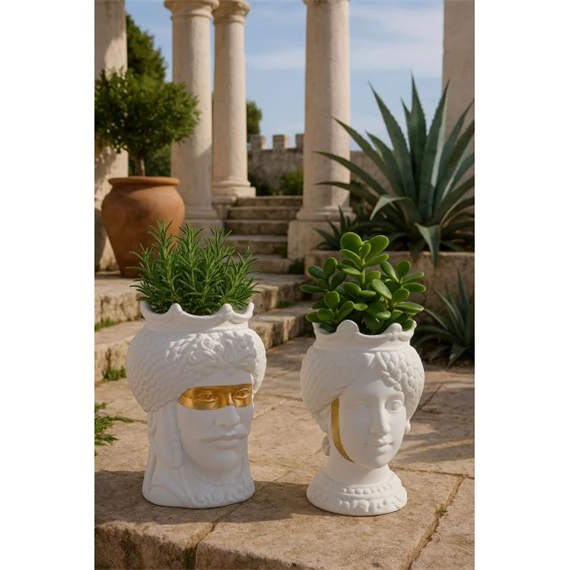 Kaspó nő, férfi 10x10x14 cm 2 féle