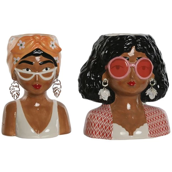 Kaspó nő 16x13x24 cm 2 féle