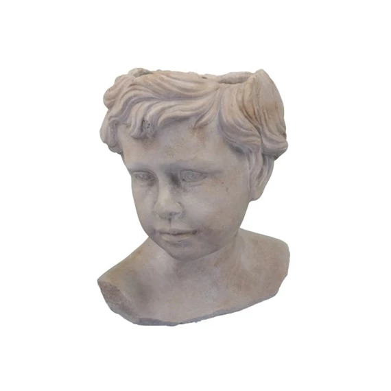 Kaspó fiú fej 18x15x22,5 cm
