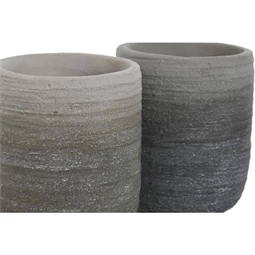 Kaspó szett kerek 17x17x20 cm 2 féle S/2