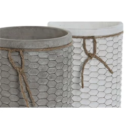 Kaspó szett kerek 17x17x21 cm 2 féle S/2