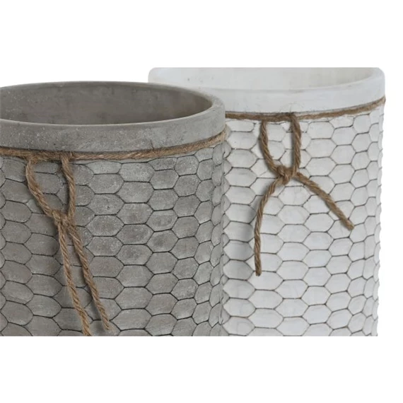 Kaspó szett kerek 17x17x21 cm 2 féle S/2