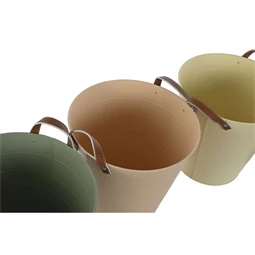 Kaspó vödör füllel 30x30x30 cm 3 féle