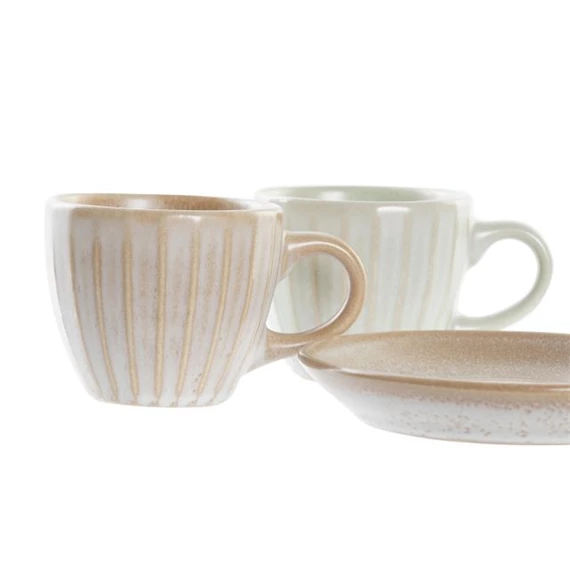 Kávés készlet 11x11x6 cm 90 ml 2 féle