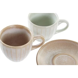 Kávés készlet 11x11x6 cm 90 ml 2 féle