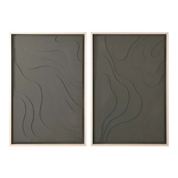 Kép absztrakt, keretes, 3D 83x4,5x123 cm 2 féle