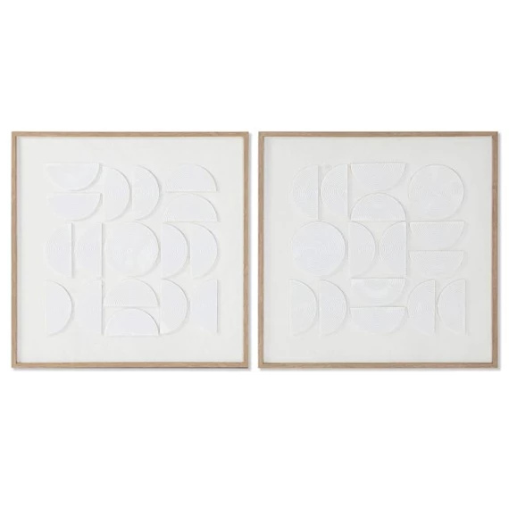 Kép absztrakt, keretes, 3D 60x2,2x60 cm 2 féle