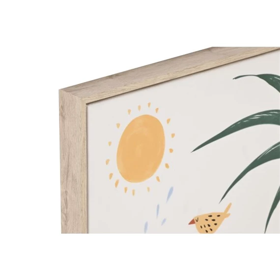 Kép állatos, 3D-s, keretes 30x3,5x40 cm 3 féle