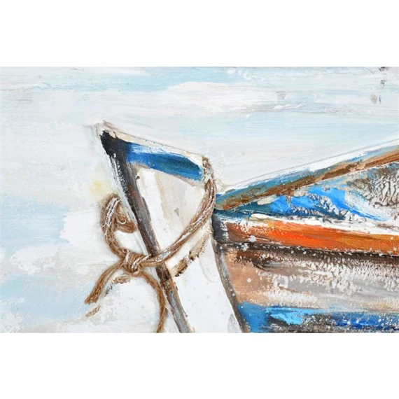 Kép csónakok, kézzel festett 150x4x120,5 cm