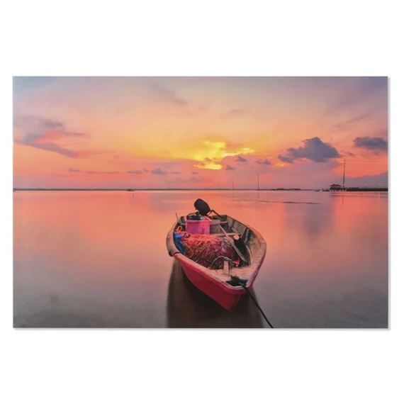 Kép edzett üveg, csónak 150x0,4x100 cm