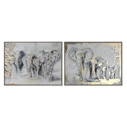 Kép elefántos, keretes 100x4x75 cm 2 féle