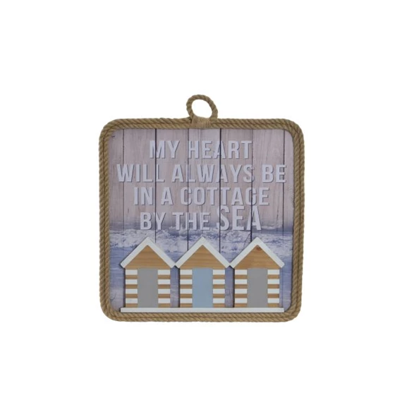 Kép házakkal 39x2x39 cm