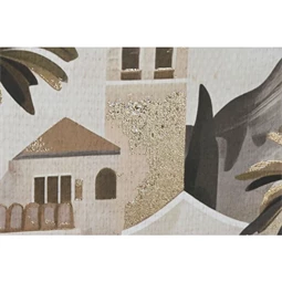 Kép házak, keretes 63x4,5x93 cm 2 féle