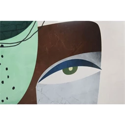 Kép keretes, absztrakt arcos 80x3,5x120 cm 2 féle