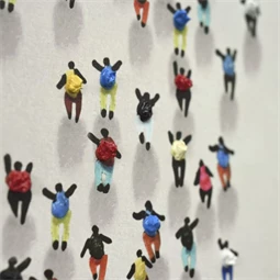 Kép keretes, ember 80x3,5x80 cm 2 féle