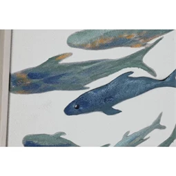 Kép keretes, halak 82,5x4x102,5 cm 2 féle