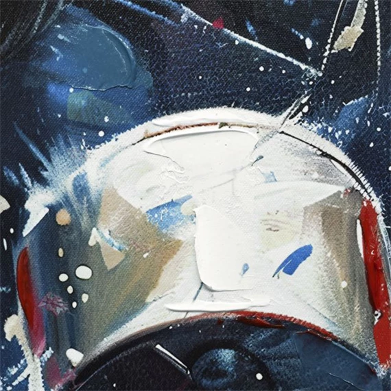 Kép keretes, kézzel festett, LED-es, gorilla 123x3x83 cm 2 féle