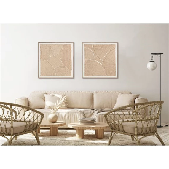 Kép keretes, modern 100x3,8x100 cm 2 féle