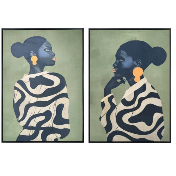 Kép keretes, nő 83x4,5x123 cm 2 féle