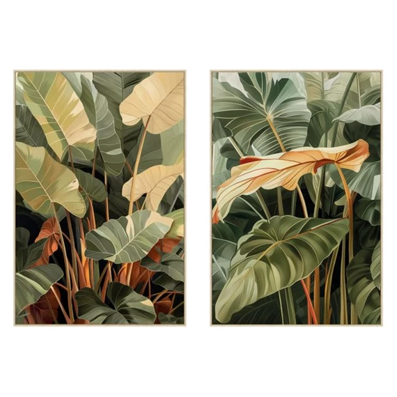 Kép keretes, pálma 83x4x123 cm 2 féle