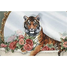 Kép keretes, tigris, leopárd 3D-s 35x3,2x35 cm 2 féle