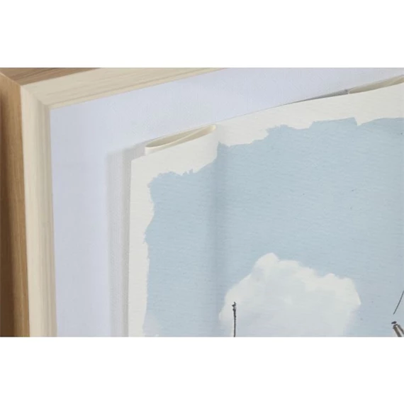 Kép keretes, vitorlás 52,5x4x62,5 cm 2 féle