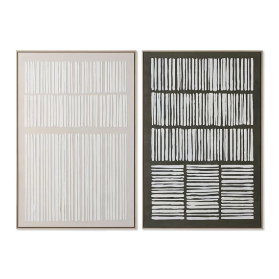 Kép keretes, vonalakkal 83x4,5x123 cm 2 féle