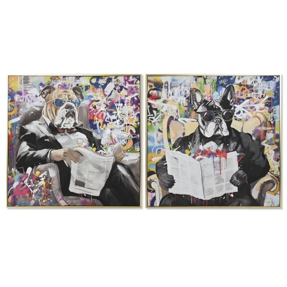 Kép kézzel festett 82,5x3,5x82,5 cm 2 féle