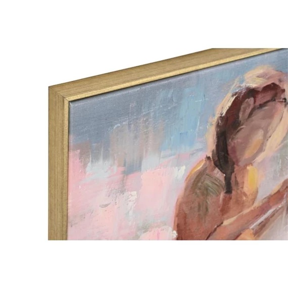 Kép kislányok macskával, keretes 80x3,5x60 cm 2 féle