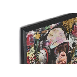 Kép majom, keretes 30x2x30 cm S/4