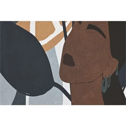 Kép nő, keretes 63x4,5x93 cm 2 féle