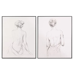 Kép nő, keretes 82,5x4,5x102,5 cm 2 féle