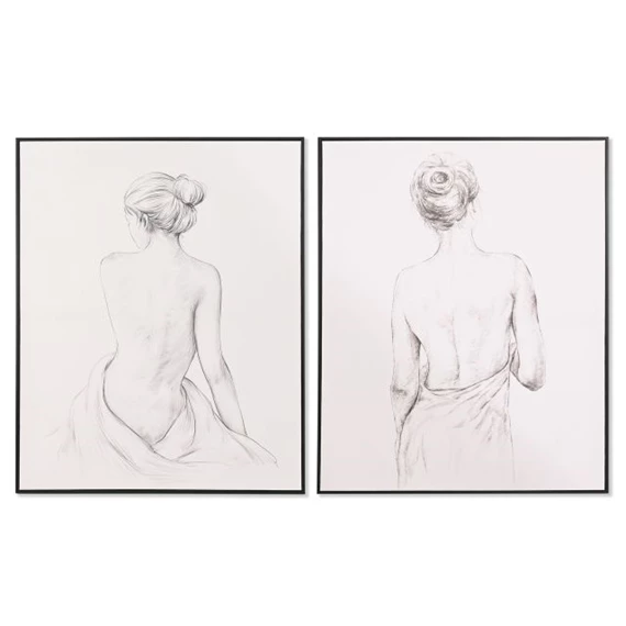 Kép nő, keretes 82,5x4,5x102,5 cm 2 féle